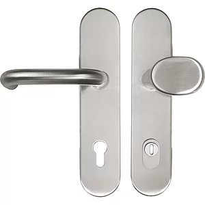 SH-Wechselgarnitur HARMONIE-auf Schild PZ92, mit Kzs., Edelstahl