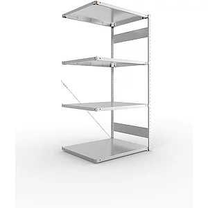 META Steck-Anbauregal 2000 x 1000 x 800 mm 4 Fachböden 230 kg