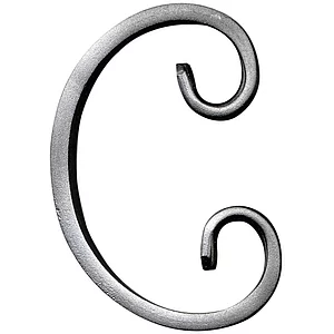 ARTEFERRO C Schnecke, 70 x 105 mm, Schmiedeeisen