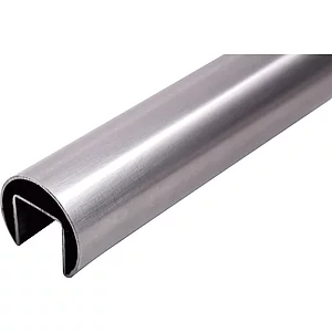 IAM DESIGN Nutrohr rund für Rohr ø 42,4 x 1,5 mm, Edelstahl geschliffen V2A