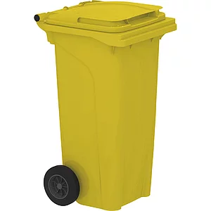 Mülltonne 120 Liter Kunststoff gelb Urban