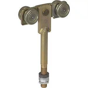 Rollapparat HELM 420L zweipaarig mit Drehlager, Stahl verzinkt, gelb