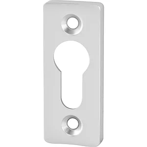 Zylinderrosette PZ eckig 28 x 70 mm, Edelstahl matt