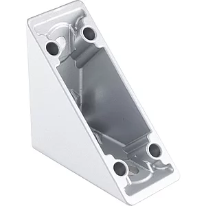 FATH Zinkwinkel I 40 x 80 mm pulverbeschichtet alufarbig flach Nut 8