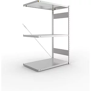 META Steck-Anbauregal 1500 x 1000 x 600 mm 3 Fachböden 150 kg