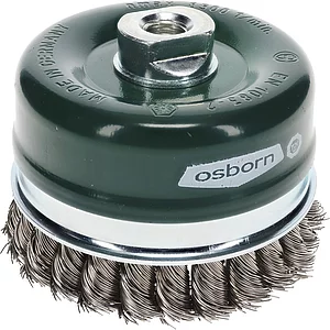 OSBORN Topfbürste 100 x 20 mm rostfreier Stahldraht gezopft M14