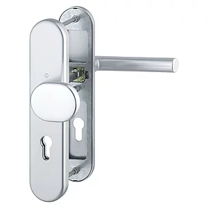 Sicherheits-Wechselgarnitur AMSTERDAM, PZ72, silber eloxiert