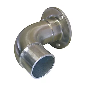 CROSO Flanschrundbogen 90 Grad für Rohr Ø 42,4 x 2, Edelstahl V4A