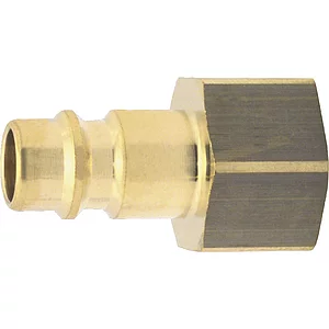 Euro Druckluft Stecknippel aus Messing mit Innengewinde 1/4"