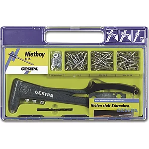 GESIPA Nietboyset NTS in Kunststoffbox für Blindnieten bis ø 5 mm