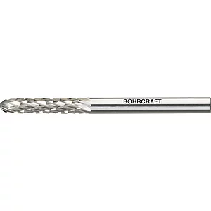 BOHRCRAFT HM-Frässtift Form C Walzenrund Kopf ø 3 mm Länge 13 mm Zahnung Z3-X
