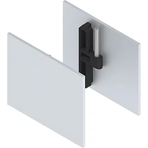 HELM GT-S 150 Abdeckkappen-Set klemmbar für Seitenteil silber eloxiert