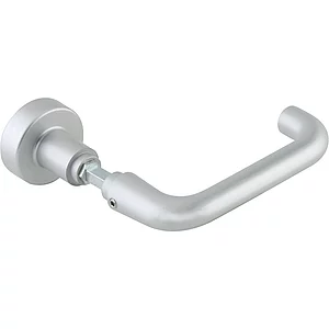 DORMA-Glas Wechselgarnitur 10.316 o. Rosetten, m. Wechselstift, silber eloxiert