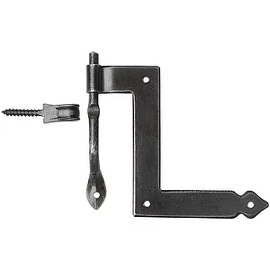 Fensterwinkelband Krems, Eisen schwarz verzinkt, alt gebürstet*