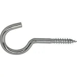 Wäscheleinenhaken mit Holzgewinde 6.0x 80 verzinkt-blau