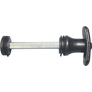 HALCÖ WC Sperrgarnitur STUBAI - mit Notöffner, schwarz hell passiviert