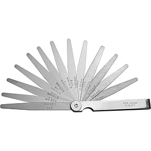 RICHTER Fühlerlehre Messbereich 0,03-1,00 mm Blattlänge 100 mm 32 Blatt