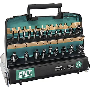 ENT Fräserkassette HW 22-teilig in Kunststoffbox