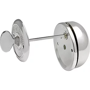 SOLIDO Drehknopfglocke ø 65 mm, Türstärke max. 56 mm, Stahl vernickelt