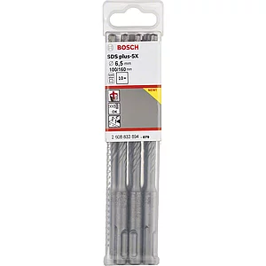 BOSCH HM-Hammerbohrer SDS-Plus-p5X Länge 260 mm Bohrer ø 6,5 mm - 10 Stück