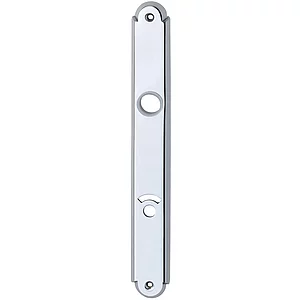 Langschild ALT - WIEN, WC 90, für Notöffner, Messing verchromt