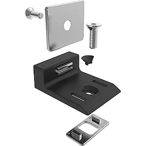 FATH Türanschlag mit magnetverschluss für Nutprofil schwarz