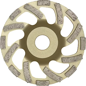 DIEWE Diamant Trockenschleifteller New Fan Cup Gold 125 x 22 x 22.23 mm