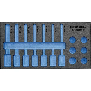 GEDORE 1/3 Check-Tool- Modul EI 1500 CT1-IN19LKM Breite 157,5 mm Tiefe 310 mm