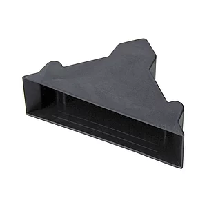 Kantenschutzecke geschlossen mit Druckpolster schwarz 19 x 50 mm