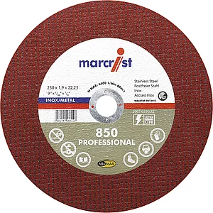 MARCRIST Trennscheibe gerade 230 x 1.9 x 22,2mm Inox