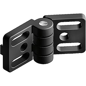 FATH Metall-Scharnier Zinkdruckguss 60 / 30 schwarz Nut 6