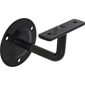 SCHÖSSMETALL Handlaufträger rund, Wandabstand 80 mm, schwarz beschichtet