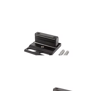 Bodenanschlag SABO aufschraubbar für Doppelflügeltore, 149 x 132 mm, schwarz