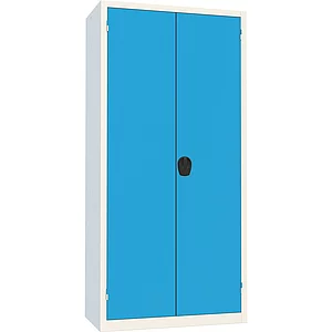 Flügeltürschrank 1950x930x500 mm RAL 7035 lichtgrau/5012 lichtblau