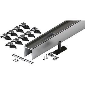 HAWA-Junior 80/100 Pocket Montageset Wandtasche L=3000 mm silber