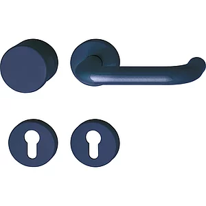 Wechselgarnitur 111.23 R/122.23 - auf Rosette PZ stahlblau