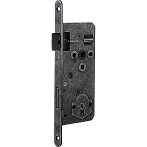 HALCÖ Einstemmschloss WC, DM 50, Stahl schwarz passiviert beschichtet