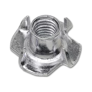 Einschlagmutter M 8x11 verzinkt mit 4 Einschlagspitzen