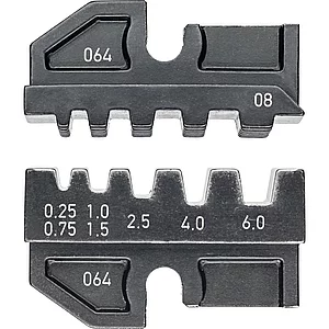 KNIPEX Crimpeinsatz 974908, isolierte+unisolierte Aderendhülsen 0,25-6 mm²