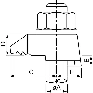 BEAM CLAMP BB1G10 Stahlträgerklemme M10 Sphaeroguss feuerverzinkt mit Zulassung