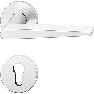 FSB Drückergarnitur 12 1005 ASL auf Rosette PZ, Aluminium silber eloxiert