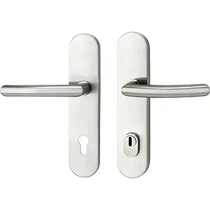 SH-Drückergarnitur ARC - auf Schild PZ88, mit Kzs., Edelstahl, RC3, Höhe 16 mm