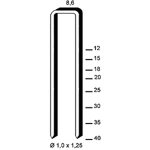ALSAFIX Klammern Type H 40 mm aus Stahldraht verzinkt (10000 Stück)