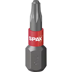 SPAX Bit-Einsatz T-Star 1/4"sechskant T15/25 mm Zapfenführung, Inhalt 5 Stück