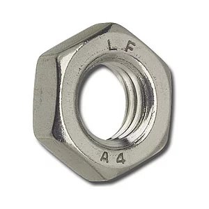 DIN936 M12 Edelstahl A2 flache Sechskantmutter