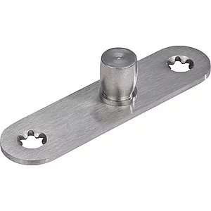 DORMA-Glas Zapfen PT24, ø 15 mm, m. Anschraublasche , silber eloxiert (01.123)