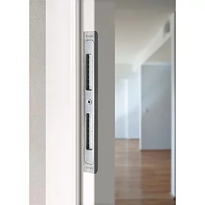 SOLIDO Schließblech 4-fach verstellbar, Polyram/Aluminiumbedampft silber