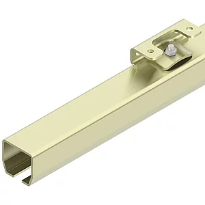 HELM 75W Laufschiene mit Anschraubwinkel L=2000 mm Stahl gelb verzinkt