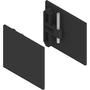 HELM GT-L Abdeckkappen-Set Aluminium schwarz matt