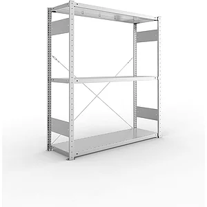 META Steck-Grundregal 1500 x 1300 x 400 mm 3 Fachböden 230 kg